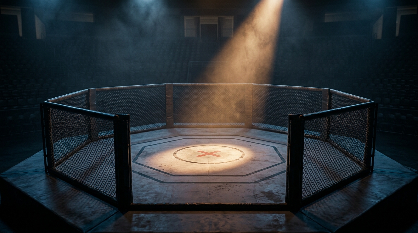 MMA octagon cage